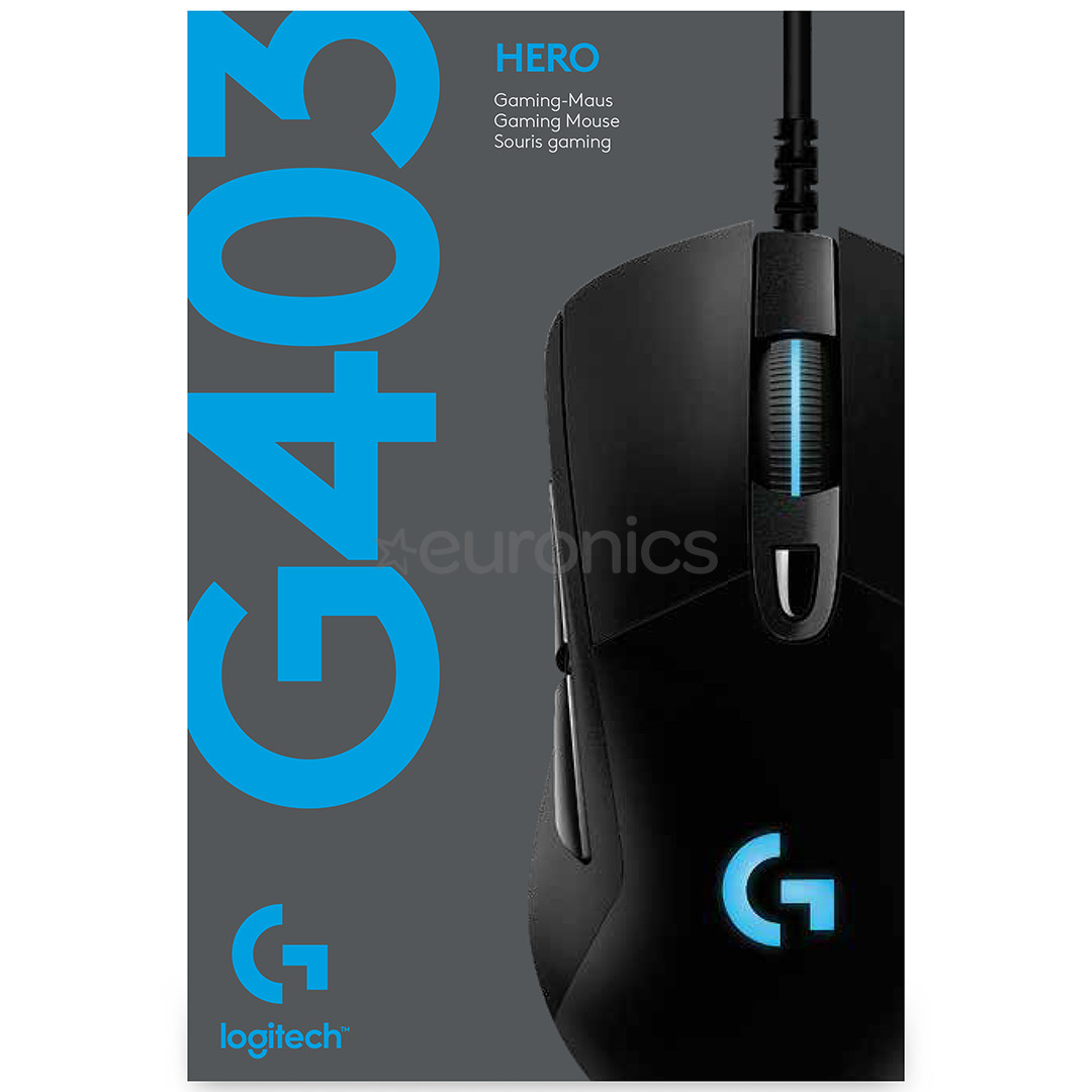 Logitech G403 Hero, черный - Проводная оптическая мышь