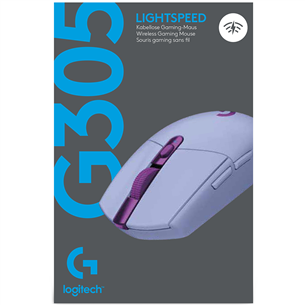 Logitech G305, gaiši violeta - Bezvadu datorpele