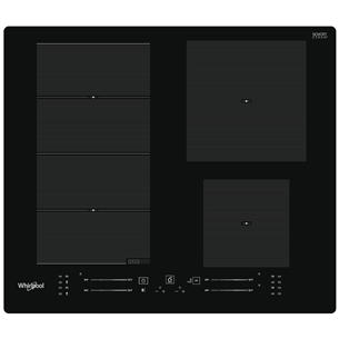 Whirlpool, width 59 cm, frameless, black - Built-in Induction Hob WFS7560NE