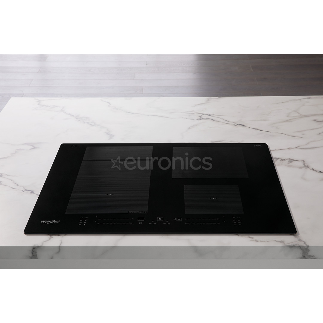 Whirlpool, width 59 cm, frameless, black - Built-in Induction Hob