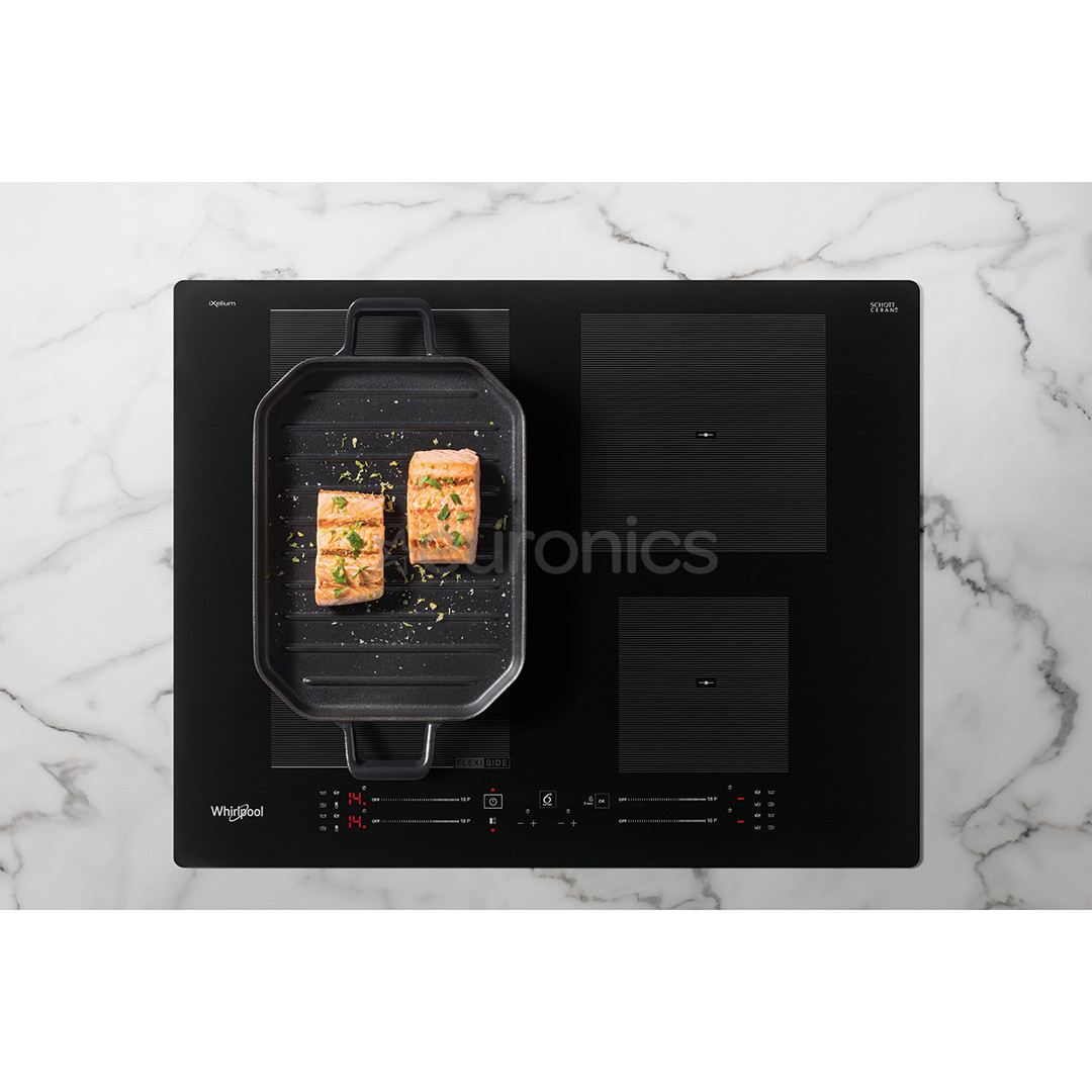 Whirlpool, width 59 cm, frameless, black - Built-in Induction Hob