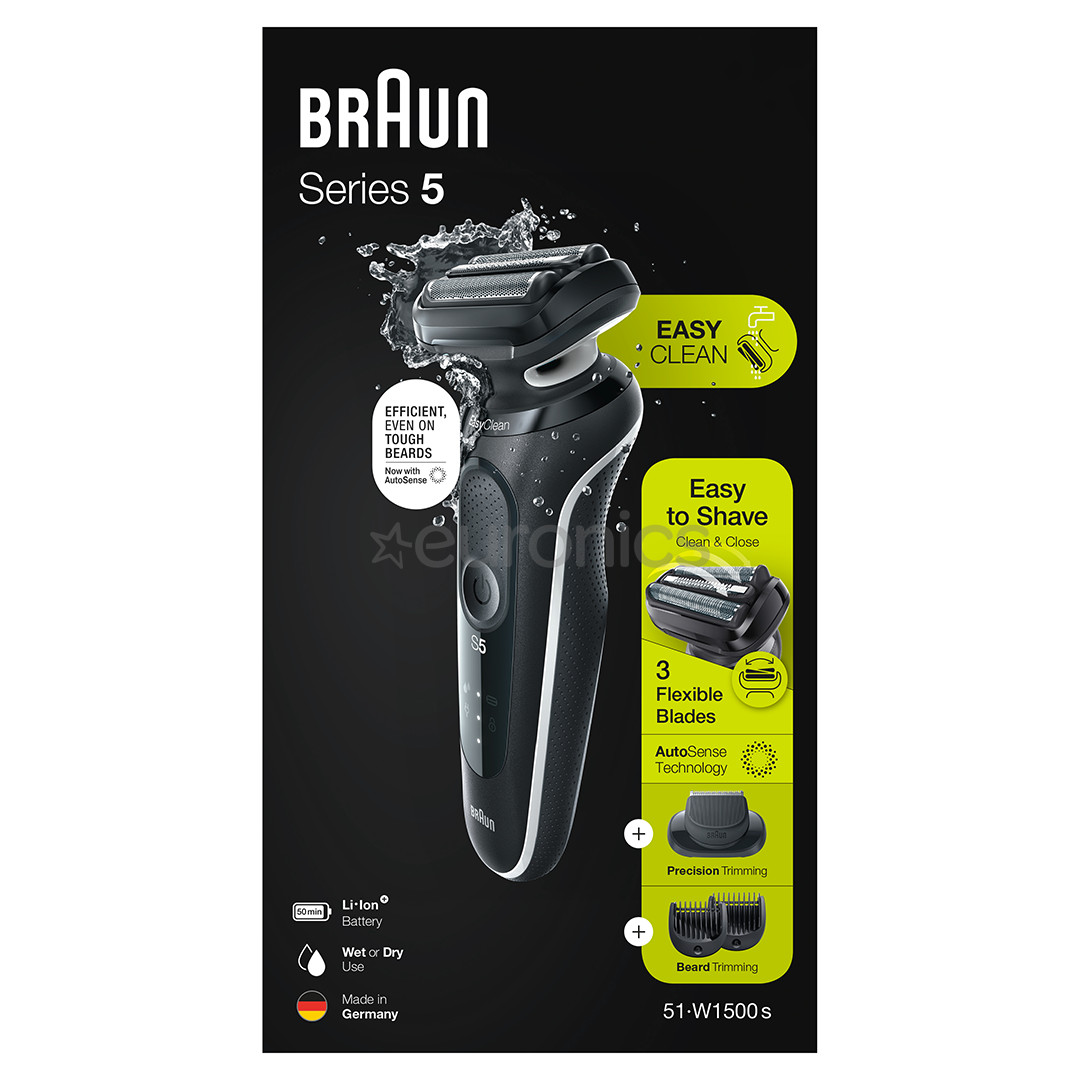 Braun Series 5, Wet & Dry, black - Shaver