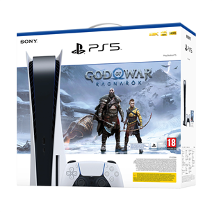 Sony PlayStation 5 God of War Bundle, PS5, balta - Spēļu konsole 711719450696