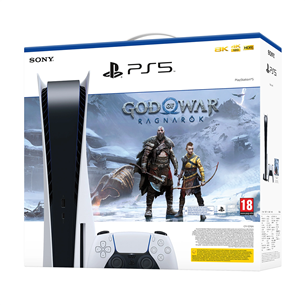 Sony PlayStation 5 God of War Bundle, PS5, balta - Spēļu konsole