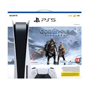 Sony PlayStation 5 God of War Bundle, PS5, balta - Spēļu konsole