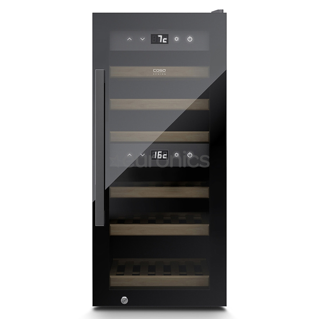 Caso WineExclusive 24 Smart, 24 bottles, height 88 cm, black - Wine Cooler