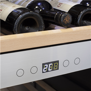 Caso WineChef Pro 40, 40 pudeles, augstums 83 cm, nerūsējošā tērauda - Vīna skapis