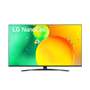 LG NANO763QA, 55", 4K UHD, LED LCD, NanoCell, центральная подставка, черный - Телевизор