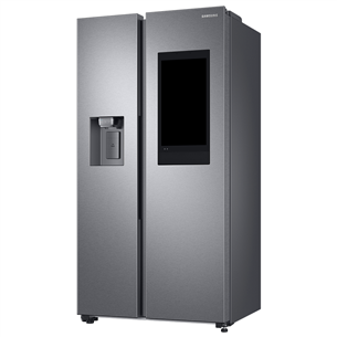 Samsung, Family Hub, 614 л, высота 178 см, нерж. сталь - SBS-холодильник