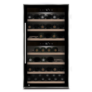 Caso WineComfort 66, 66 pudeles, augstums 104 cm, melna - Vīna skapis 00659