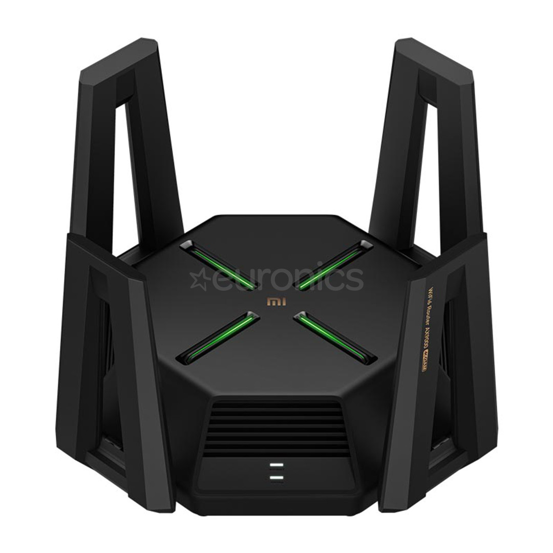 Xiaomi Mi Router AX9000, WiFi 6, black - WiFi router
