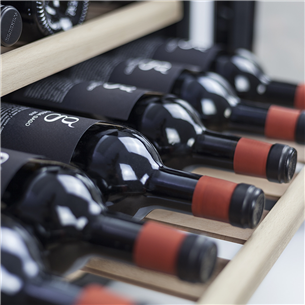 Caso WineSafe 18, 18 бутылок, высота 46 см, нерж. сталь - Интегрируемый винный шкаф