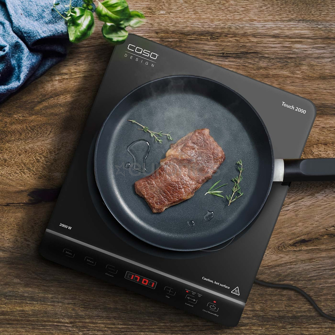 Caso Touch 2000, 2000 W, melna - Indukcijas galda plīts