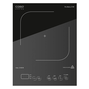 Caso Pro Menu 2100, 2100 W, black - Single Induction Cooking Plate