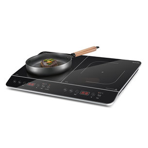 Caso Design Touch 3500, 3500 W, two cooking zones, black - Double Induction Hob