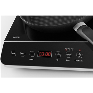 Caso Design Touch 3500, 3500 W, two cooking zones, black - Double Induction Hob