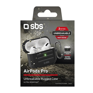 SBS Shockproof Case, Apple AirPods Pro, melna - Apvalks