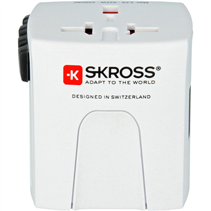 Skross MUV Micro, white - Travel adapter