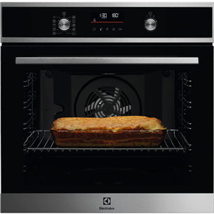 Electrolux SurroundCook 600, пиролитическая очистка, 45 настроенных программ, 72 л, нерж. сталь - Интегрируемый духовой шкаф