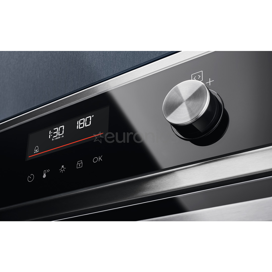 Electrolux SurroundCook 600, pyrolytic cleaning, 45 pre set programs, 72 L, stainless steel - Built-in Oven