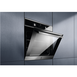 Electrolux SurroundCook 600, пиролитическая очистка, 45 настроенных программ, 72 л, нерж. сталь - Интегрируемый духовой шкаф