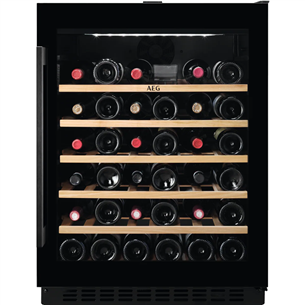 AEG 5000 Series, 52 бутылки, высота 82 см, черный - Интегрируемый винный шкаф AWUS052B5B