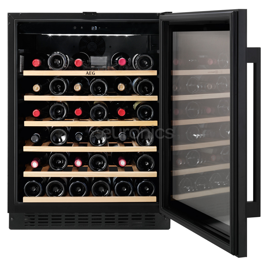 AEG 5000 Series, ietilpība: 52 pudeles, augstums 82 cm, melna - Iebūvējams vīna skapis