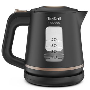 Tefal Includeo, 2400 W, 1 L, melna - Tējkanna