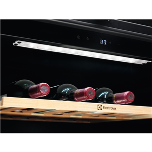 Electrolux 500, 52 bottles, height 82 cm, black - Built-in Wine Cooler