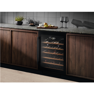 Electrolux 500, 52 bottles, height 82 cm, black - Built-in Wine Cooler