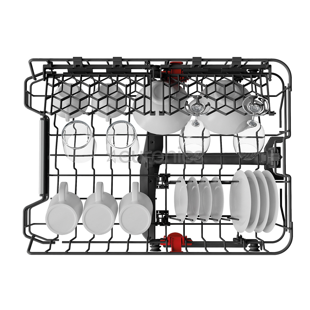 Whirlpool, 10 komplekti, platums 45 cm, sudraba - Trauku mazgājamā mašīna