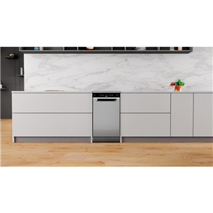 Whirlpool, 10 place settings, silver - Freestanding Dishwasher