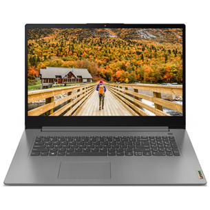 Lenovo IdeaPad 3 17ABA7, 17,3'', Ryzen 5, 8 ГБ, 512 ГБ, W11H, серый - Ноутбук