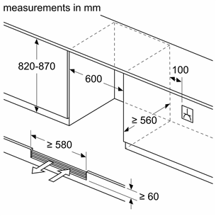 Bosch Series 6, 44 pudeles, augstums 82 cm, melna - Iebūvējams vīna skapis