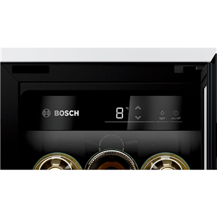 Bosch Series 6, 21 бутылка, высота 82 см, черный - Интегрируемый винный шкаф