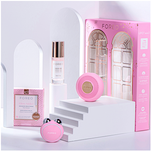 FOREO BEAR mini & UFO mini 2, розовый - Подарочный комплект для ухода за лицом