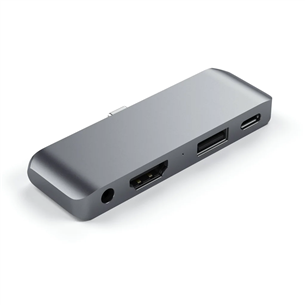 Satechi Type-C Mobile Pro Hub, pelēka - Adapteris ST-MPHSDM