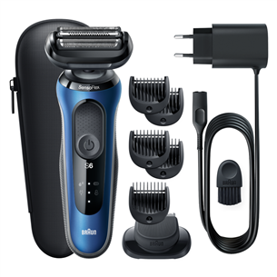 Braun Series 6 AutoSense Wet & Dry, black/blue - Shaver