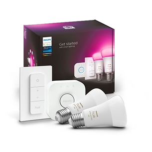 Philips Hue White and Color Starter Kit, E27, 2 шт., цветной - Комплект умных ламп