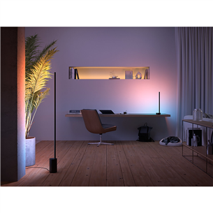 Philips Hue Signe, White and Color Ambiance, melna - Viedā LED lampa