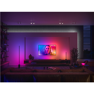 Philips Hue Signe, White and Color Ambiance, melna - Viedā LED lampa