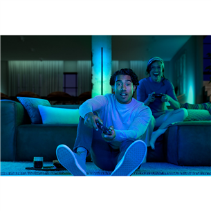 Philips Hue Signe, White and Color Ambiance, melna - Viedā LED lampa