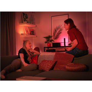 Philips Hue Play Light Bar, White and Color Ambiance, melna - Viedā LED lampa