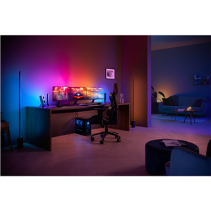 Philips Hue Play Gradient PC Lightstrip, 3x 24''-27'', black/white - Smart Lightstrip for a Monitor