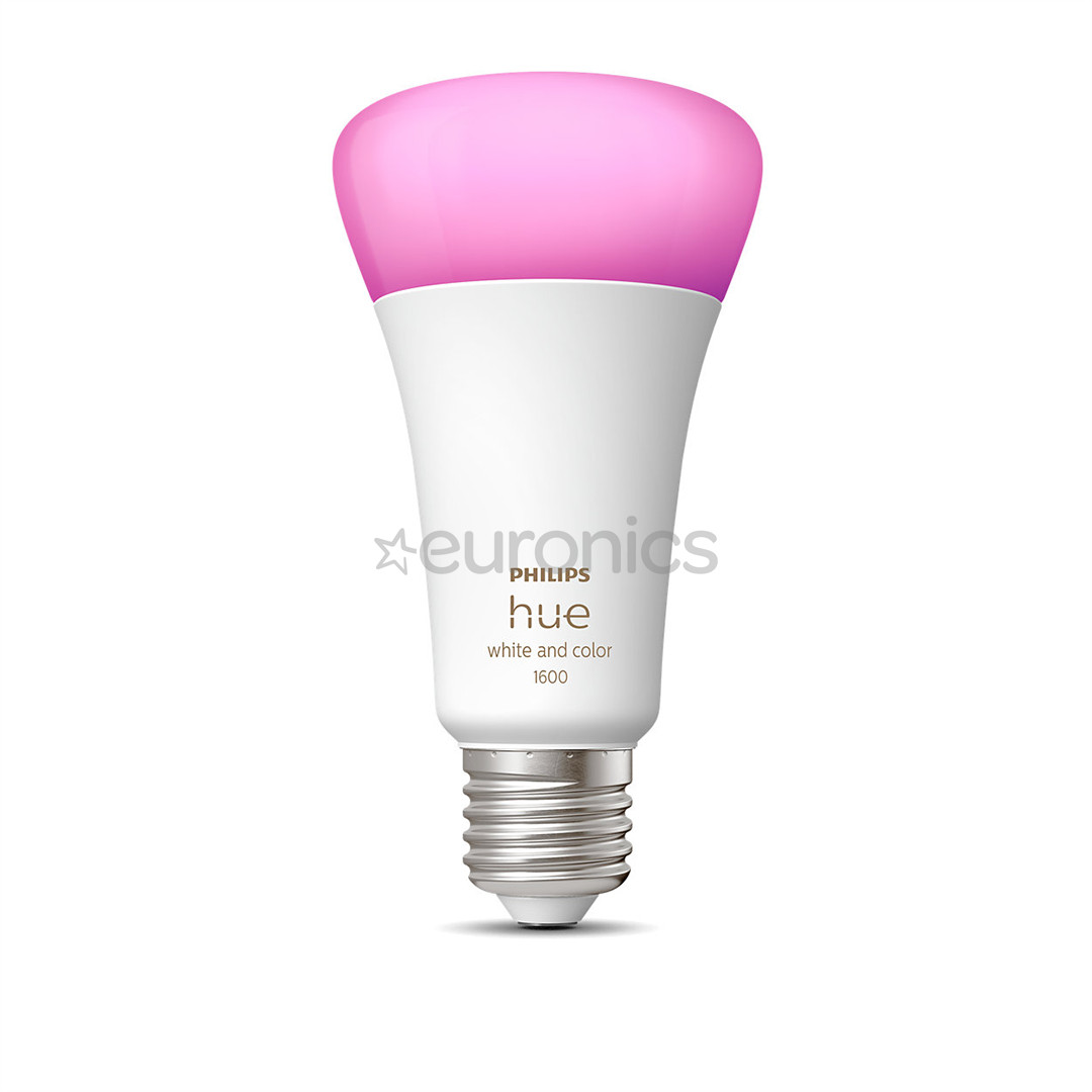 Philips Hue White and Color 1600, E27, balta - Viedā spuldze