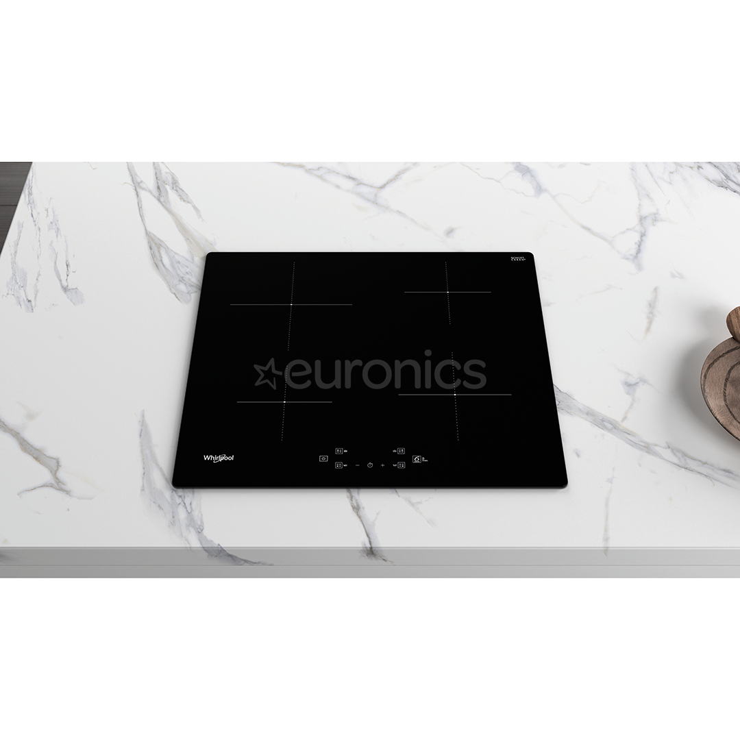 Whirlpool, width 59 cm, frameless, black - Built-in Induction Hob