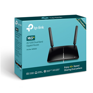 TP-Link Archer MR600, 4G+ Cat6 AC1200; black - WiFi router