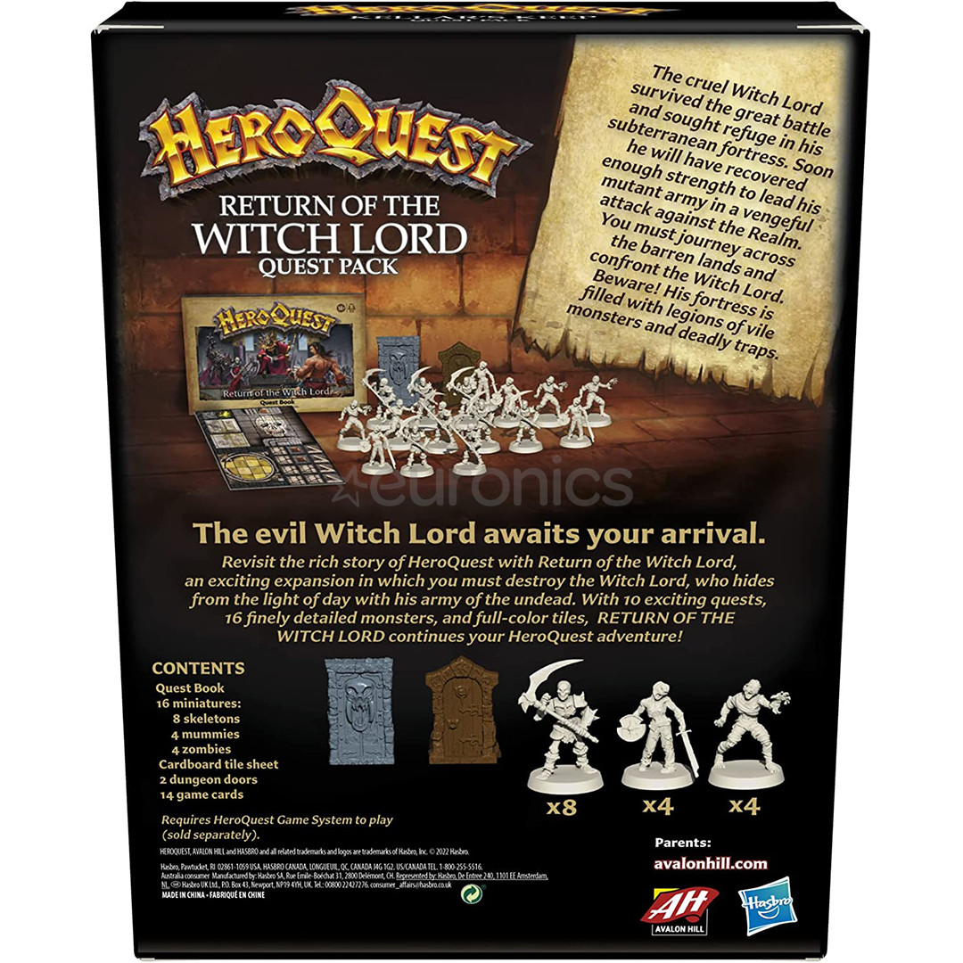 Avalon Hill HeroQuest: Return of the Witch Lord - Galda spēles papildinājums