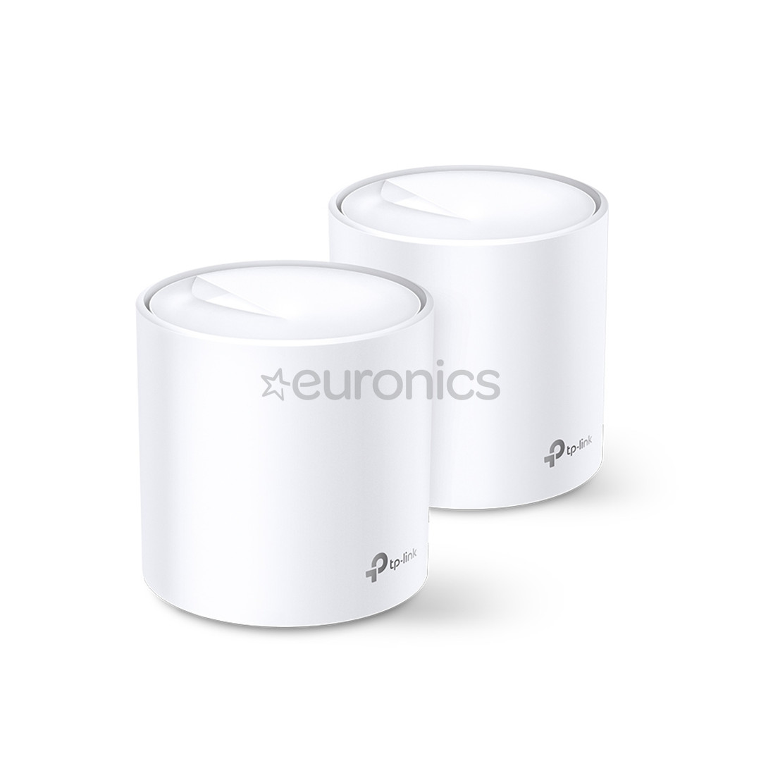 TP-Link Deco X60, WiFi 6, mesh, 2 шт., белый - WiFi-роутер