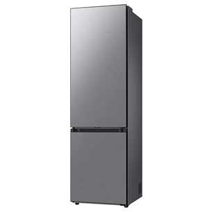 Samsung BeSpoke, height 203 cm, 387 L, silver - Refrigerator